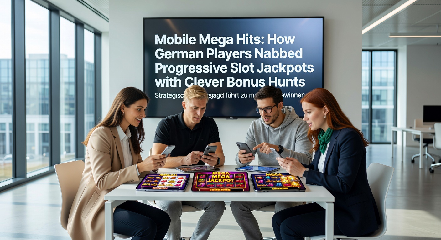 Detaillierte Grafik eines Bonus-Hunt-Screens auf einem Mobilgerät, mit Scatter-Symbolen und wachsendem Jackpot-Zähler